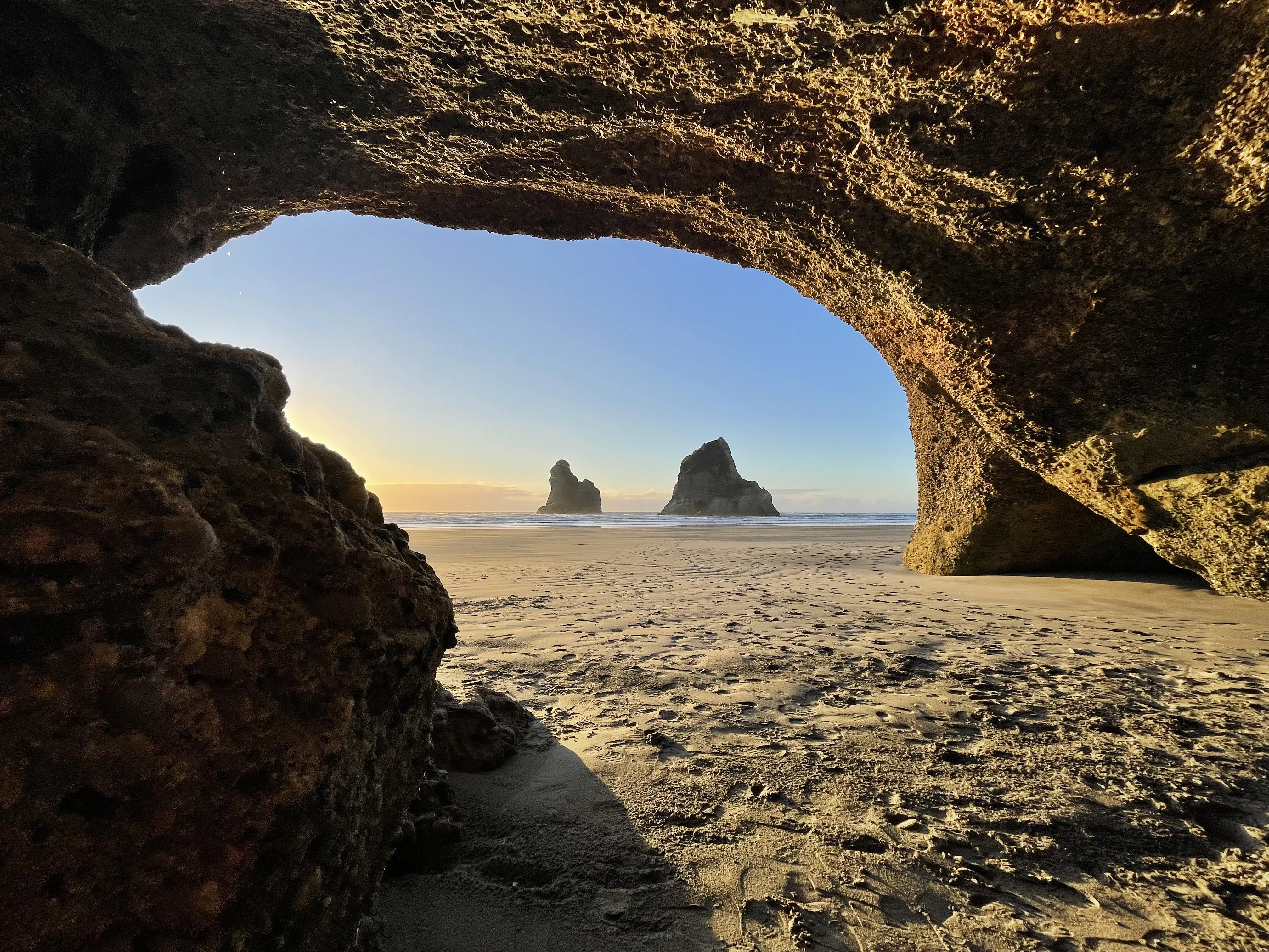 Wharariki Beach